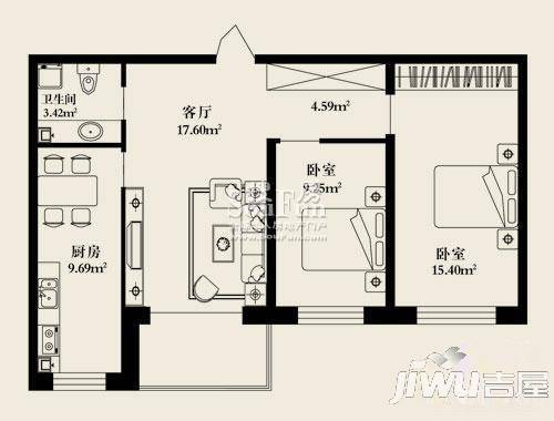 枫林时代4室1厅2卫户型图