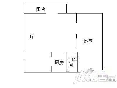 得意居1室1厅1卫户型图