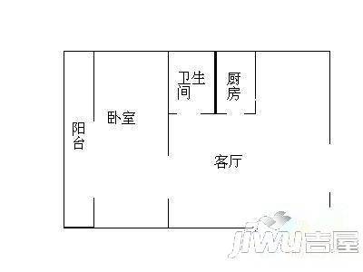 得意居1室1厅1卫户型图