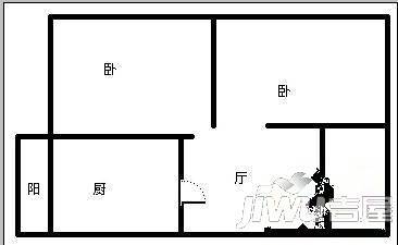 光华小区2室2厅1卫户型图