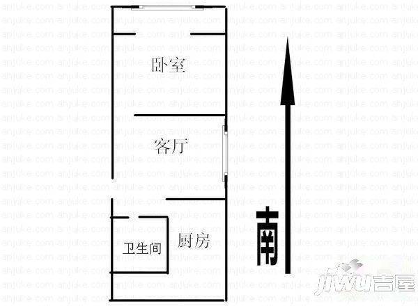 煤田小区2室1厅2卫户型图