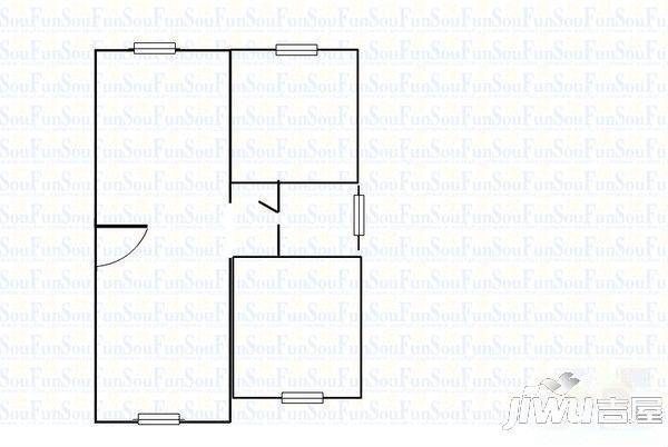 煤田小区2室1厅2卫户型图