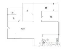 东方明珠公寓2室1厅1卫户型图