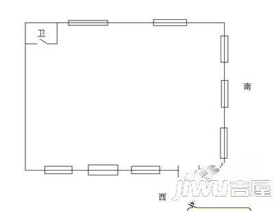 文治小区1室0厅1卫134㎡户型图