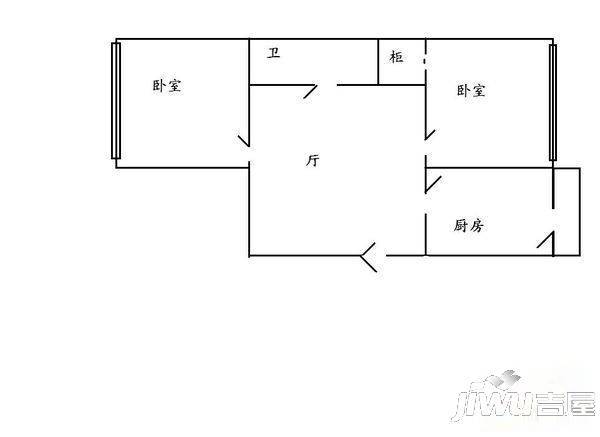 中发郦苑3室1厅1卫户型图