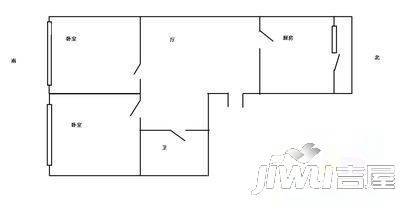 北棵小区2室1厅1卫户型图