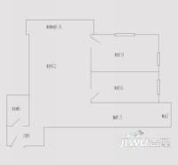 山水嘉园2室1厅1卫户型图