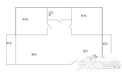 和谐家园3室1厅2卫户型图