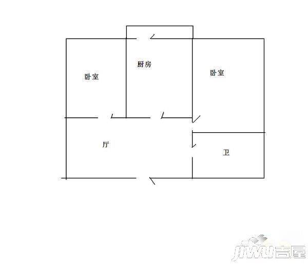 永吉家园3室1厅1卫户型图