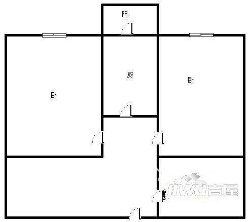 永吉家园3室1厅1卫户型图