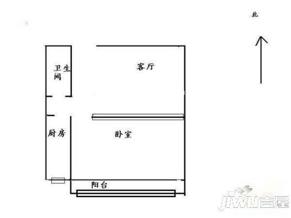 菜艺小区3室1厅1卫户型图