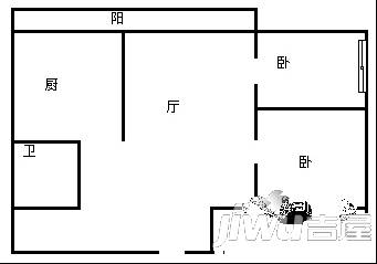 菜艺小区3室1厅1卫户型图