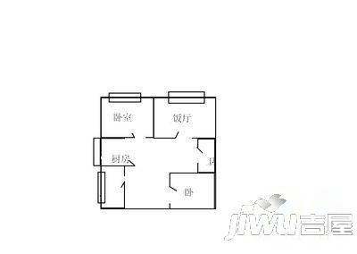 北棵小区2室1厅1卫户型图