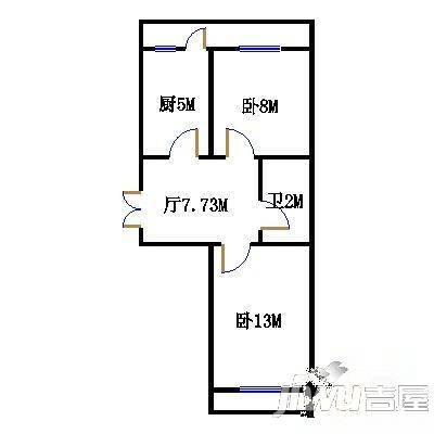 民安小区2室1厅1卫户型图