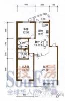 保利颐和家园2室1厅1卫户型图