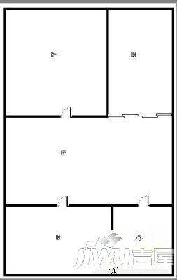 南郡新城3室1厅1卫118㎡户型图