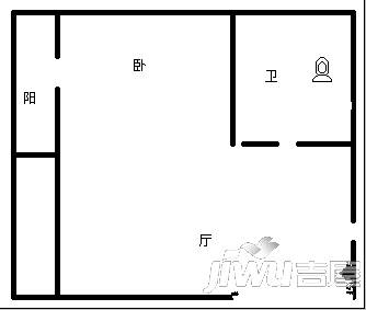 南郡新城3室1厅1卫118㎡户型图