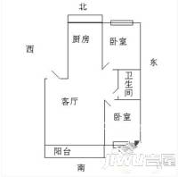 泰山小区2室1厅1卫91㎡户型图