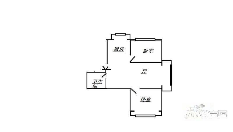 福成家园二期3室1厅1卫户型图