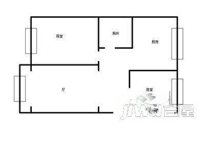 福成家园二期3室1厅1卫户型图