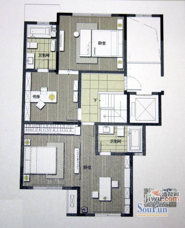 银河丹堤5室2厅3卫225㎡户型图