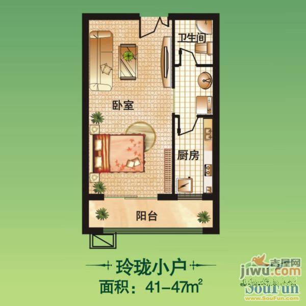 公园壹号普通住宅131㎡户型图