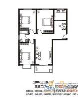 爱馨阳光城3室1厅1卫户型图