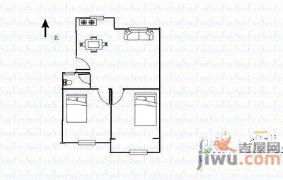 中亨本色2室1厅1卫98㎡户型图