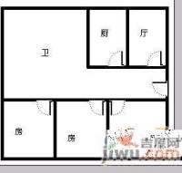 郑州西四环建材市场3室1厅1卫88㎡户型图