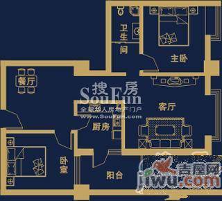 正商世纪港湾普通住宅89.7㎡户型图