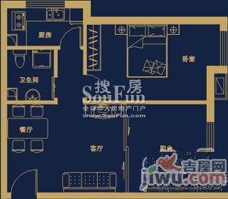 正商世纪港湾1室0厅0卫65.6㎡户型图