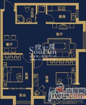 正商世纪港湾1室0厅1卫32㎡户型图