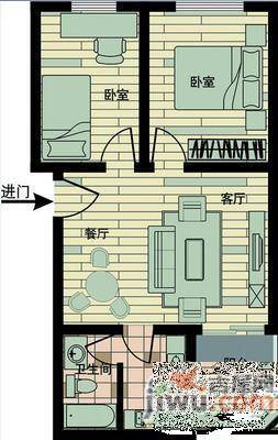 正商世纪港湾1室0厅1卫32㎡户型图