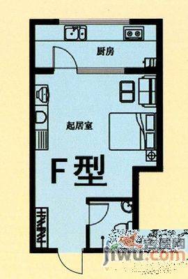 裕华第九城市2室1厅1卫60㎡户型图