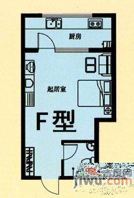 裕华第九城市2室1厅1卫60㎡户型图