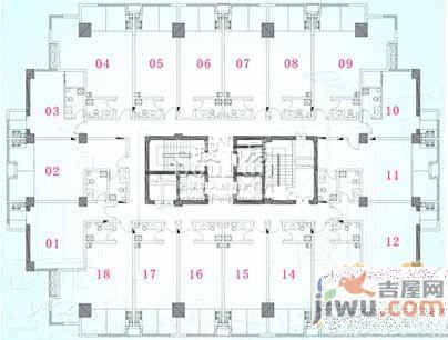 仟禧桃源国际公寓2室1厅1卫71㎡户型图