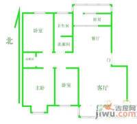 上城公馆3室2厅1卫户型图