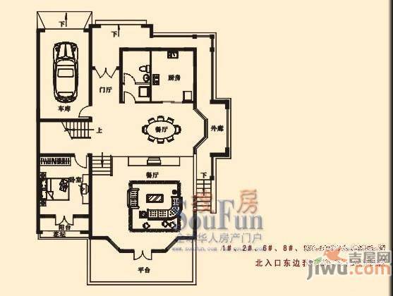 建业森林半岛3期5室3厅1卫360㎡户型图