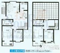 水岸鑫城一期4室2厅2卫173.5㎡户型图