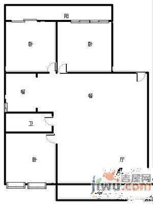 摩尔花园3室2厅2卫136㎡户型图