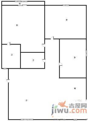 金色港湾5室2厅3卫223㎡户型图