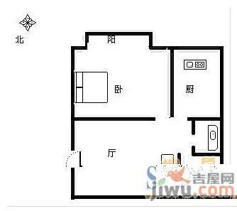 新希望澳园2室1厅1卫85.3㎡户型图