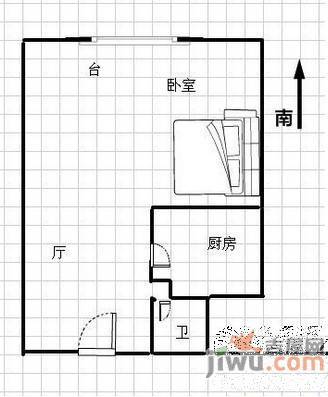 新希望澳园2室1厅1卫85.3㎡户型图