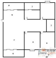 高新区锦华苑3室2厅2卫150㎡户型图