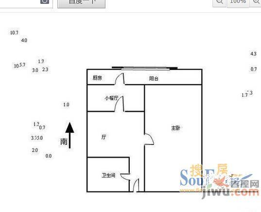 祝福第一城3室1厅2卫户型图