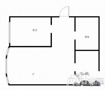 珠江荣域2室2厅1卫户型图