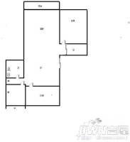创业家园2室1厅1卫77㎡户型图