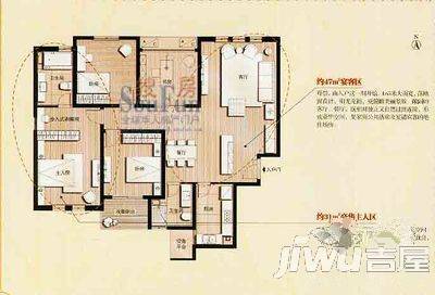 中业金融广场3室2厅2卫150㎡户型图