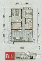 都市A座2室2厅1卫91.6㎡户型图