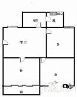 欣欣园小区3室2厅1卫95㎡户型图